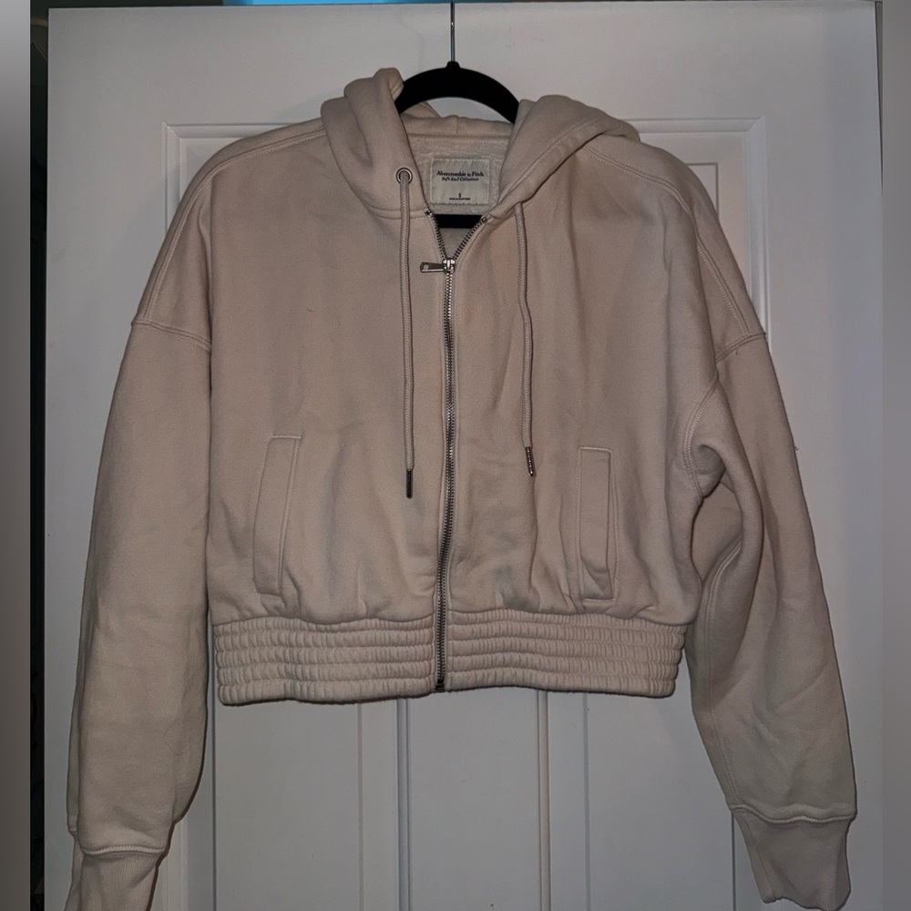 Abercrombie Tan Hoodie, Small, NEW